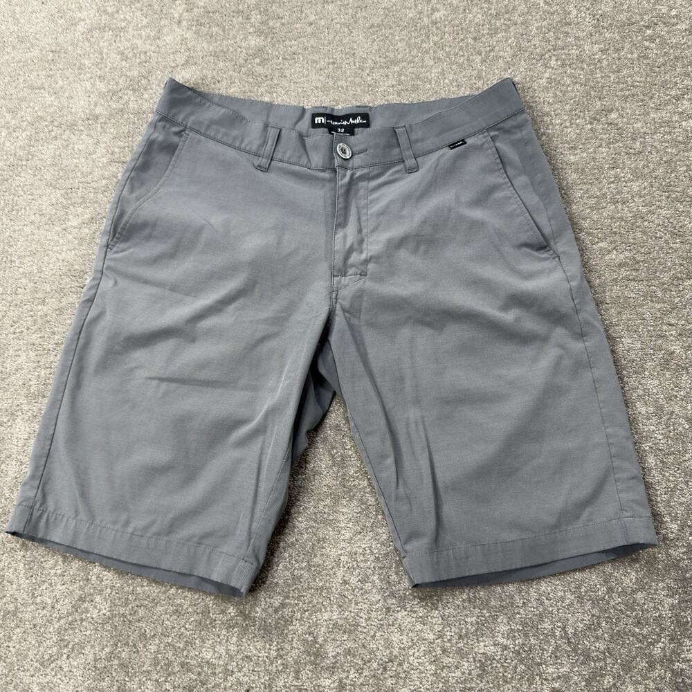 TravisMathew‎ Mens 32 Performance Golf Shorts Gray Stretch Casual Comfort Summer